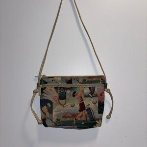Pinky Golf Tapestry Crossbody Bag
